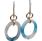 black pearl and amazon stone earrings 