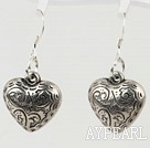 metal jewelry heart shape alloy earrings