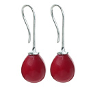 Classic Design forme de goutte rouge perles de coquillage Boucles