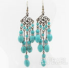 Long and Big Style Assorted Turquoise Earrings
