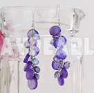 vopsite violet perla coajă cercei