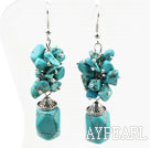 Pärlhalsband Style Blandade Turquoise Earrings
