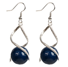 Classique Blue Design Couleur Perles Shell Boucles d'oreilles
