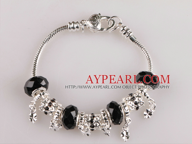 7.9 inches fantasy black charm bracelet