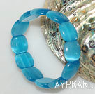 popular elastic blue cat's eye bracelet 