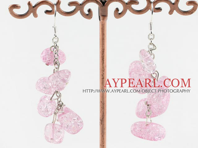 burst pattern crystal earrings