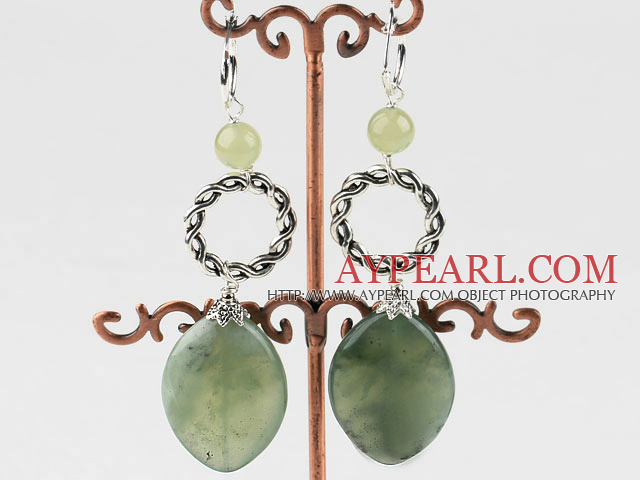 serpentine jade earrings