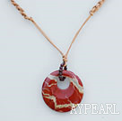 red gem pendant/necklace with extendable chain