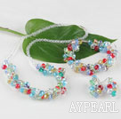 fantastic multi color crystal sets with magnetic clasp