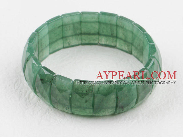 faceted 10*20mm aventurine bangle bracelet