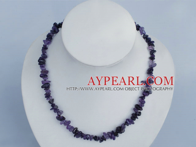 6-10mm natural amethyst necklace