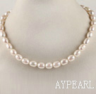 Favorit 15,7 Zoll 8-9mm naturweiß barocke Perle Halskette