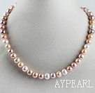 favourite 15.7 inches 9-10mm natural colors round pearl necklace любимый 15,7 дюймов 9-10мм естественные цвета круглой жемчужное ожерелье
