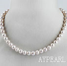 exquisite 15.7 inches 9-10mm natural white color pearl necklace изысканный 15,7 дюймов 9-10мм естественный цвет белый жемчужное ожерелье