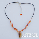 lovely agate necklace with extendable chain