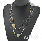 perle de jade collier à trois