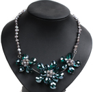 Perlen und Amethyst Halskette