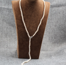 マルチストランド4〜5ミリメ​​ートル天然淡水白真珠のネックレス