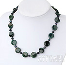 black pearl india agate necklace