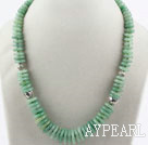 Simple disque Aventurine Collier Chips Strand