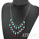 rda korall turquoise necklace turkos halsband