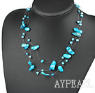fantastique collier de perles bleues