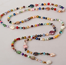 style populaire 16,9 pouces de perles de cristal collier d'or