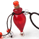Simple Style Hat Shape Colored Glaze Perfume Bottle Pendant Necklace (Color Random and The Thread Can Be Adjusted)