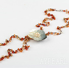 6-8мм агат бисером ожерелье с застежкой цветов корпуса