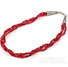 lace coral with lobster clasp with incuietoare homar