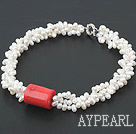 coral necklace with et le corail collier de perles avec moonlight clasp clair de lune fermoir