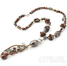necklace with lobster Agate halskjede med hummer clasp clasp