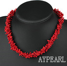 coral necklace with box 6m de corail collier rouge avec la boîte clasp fermoir