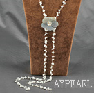 nd Shell Blume necklace with lobster clasp Halskette mit Karabinerverschluss