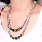 klace with moonlight Perlen Halskette mit Mondlicht clasp Spange