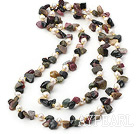 long style necklace tourmaline collier style long
