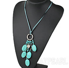 19.5 inches turquoise necklace with lobster clasp