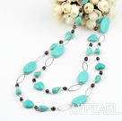 k Pearl turquoise necklace turkos halsband