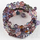 Assortiment de cristal multi couleur multi bracelet bangle envelopper