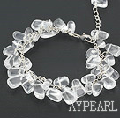 clear crystal bracelet with extendable chain