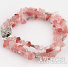 κεράσι quartze bracelet quartze βραχιόλι