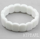 Classic Design Rectangle Blanc Forme de la pierre porcelaine Bracelet élastique