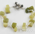 7.5 inches South Korea jade beaded bracelet