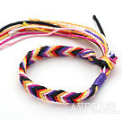 Multi Color Merkzettel Thema Adjustable Woven Bracelet