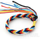 New Style Multi Color Wish Thread Justerbar vävda armband