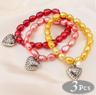 7,5 CHES Tigerauge Blume Perlen Armband mit ausziehbarer Kette