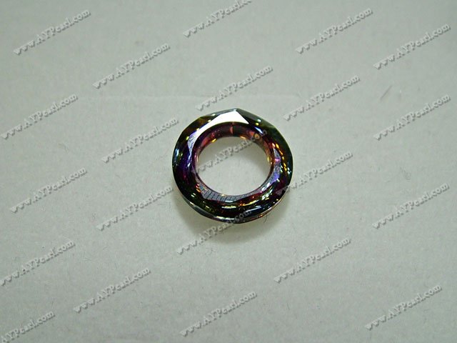 Austrian crystal component,volcano, 14mm cosmic ring . Sold per pkg of 10.