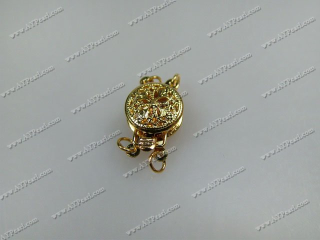 golden 2-ring clasp
