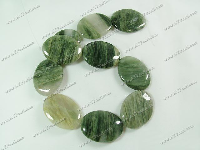 unakite beads, 25*35mm flat oval, sold per 15.7 strand.