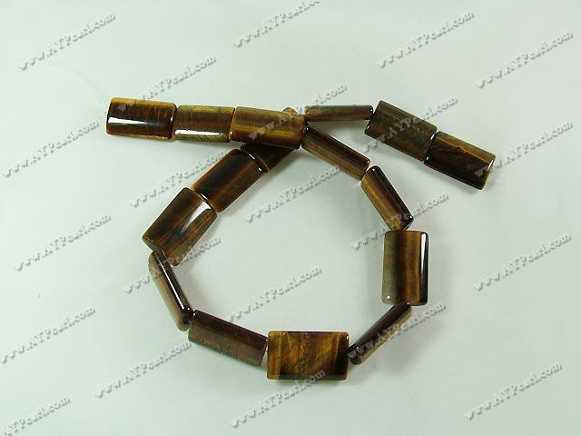 tiger eye beads, 14*23mm rectangle, sold per 15.7-inch strand.